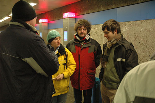 in der U-Bahn