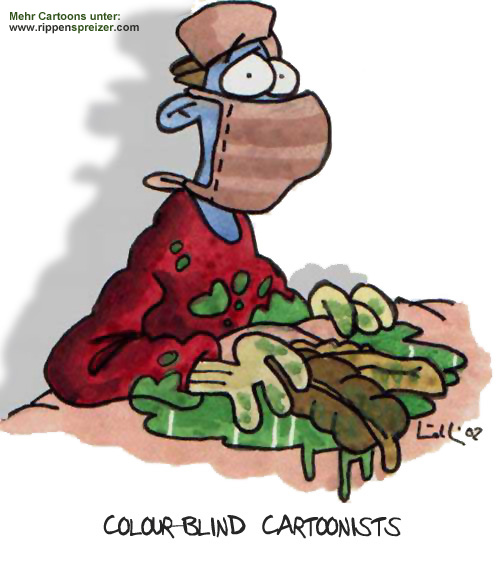 colour-blind cartoonists