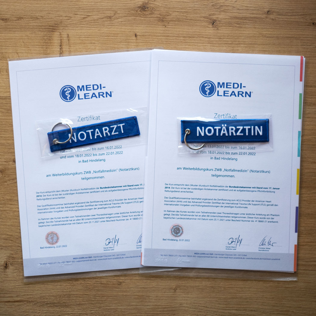Eindruck aus dem Notarztkurs