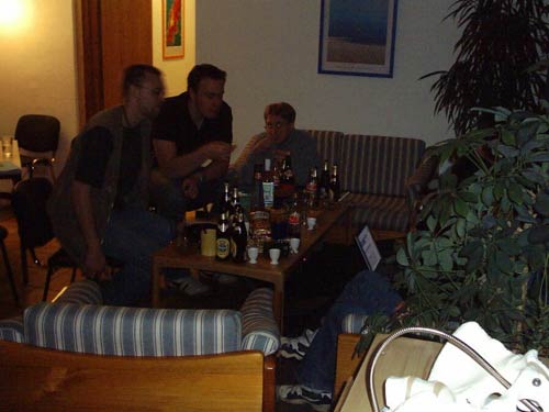 Chat in der Lounge